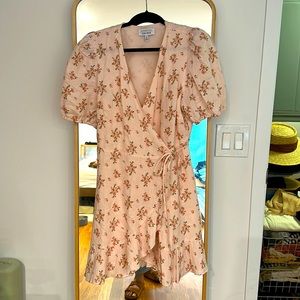 & Other stories - Puff sleeve wrap mini dress